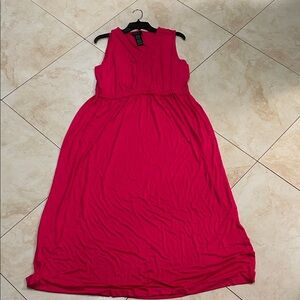 Spense Sleeveless Maxi Dress in Bold Pink